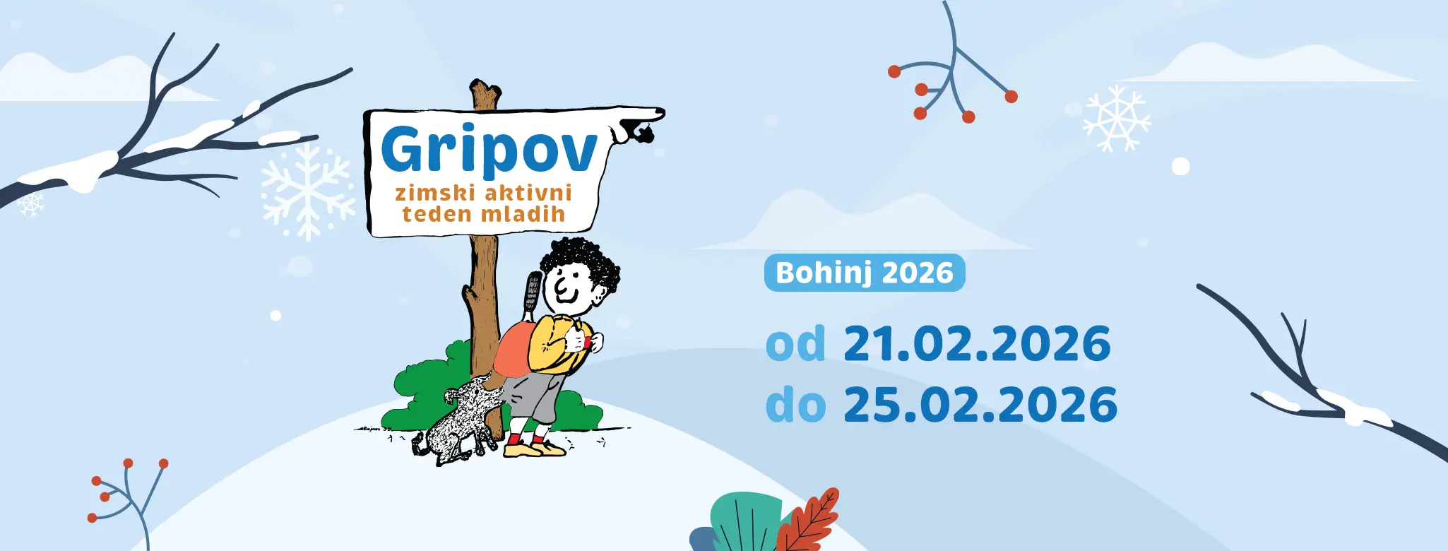 Gripov zimski aktivni teden mladih 2026